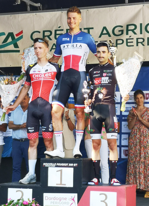 Podium du tour du Périgord 2023